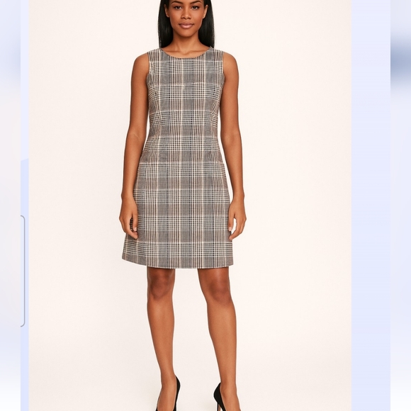 Ann Taylor Plaid Sheath Dress Size 12 - Picture 1 of 10